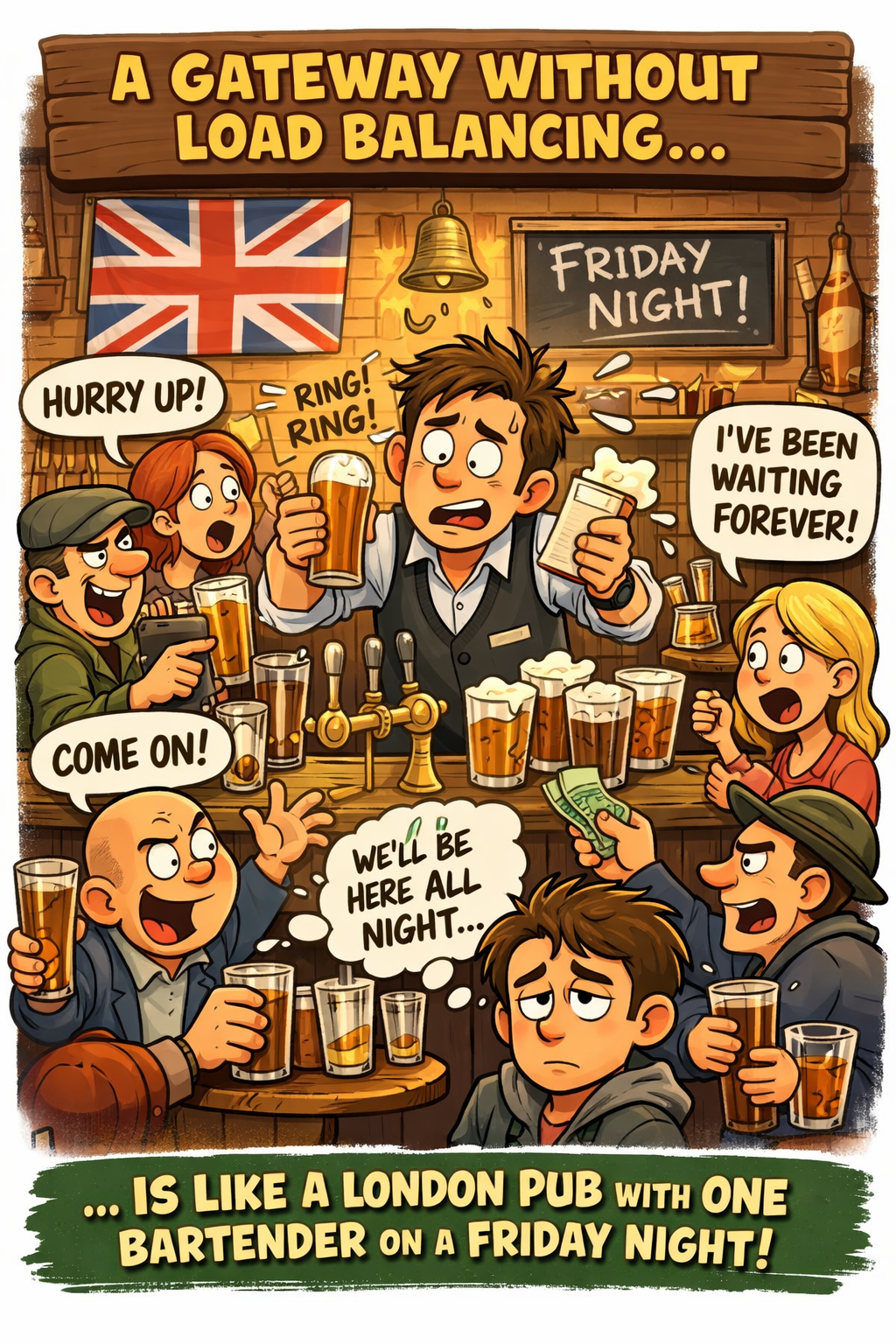 London Pub without Load Balancer