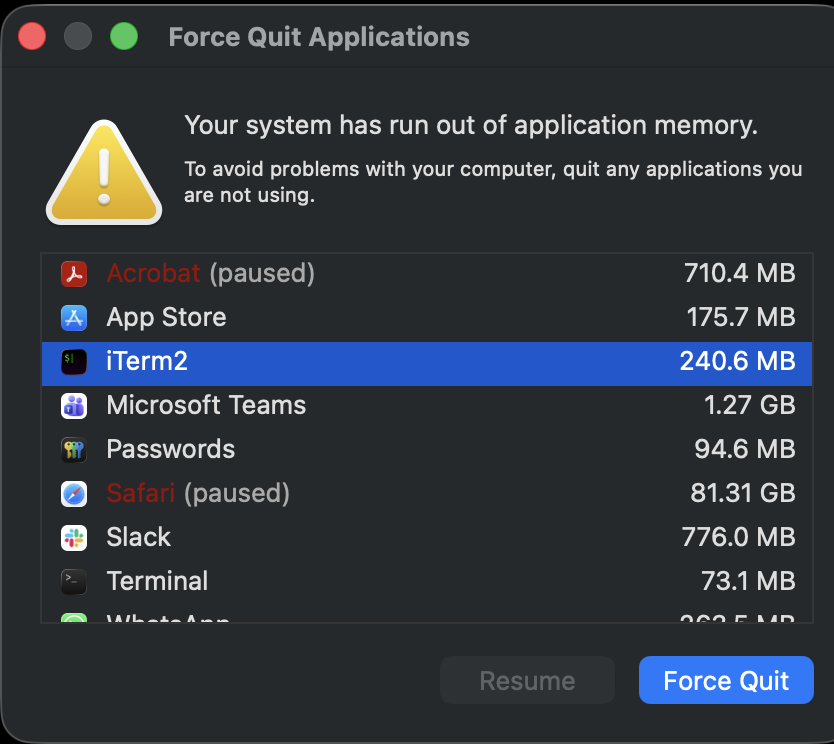System crash due to wsfull - Part 1